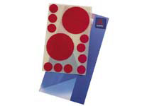 AVERY 32-400 company and legal self adhesive red