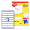 Avery Addressing Labels Laser Jam-free 16 per