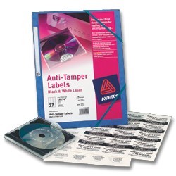 Avery Anti-Tamper Laser Labels 40mm Round (40 x