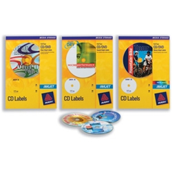 Full Face Inkjet CD Labels Matt 117mm Dia.