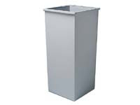 grey steel square waste paper tub with 48