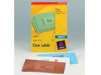AVERY J8560 clear inkjet labels, 63.5 x 38.1mm