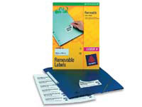 AVERY L4737REV white removable laser labels,