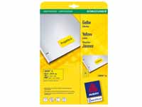 avery L6035 yellow coloured labels, 63.5mm x