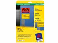 avery L6053 yellow coloured labels, 199.6mm x