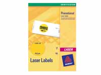 avery L7670Y neon yellow round labels, 63.5mm