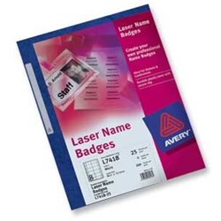 Avery Laser Name Badges Refill Kit 8 per Card