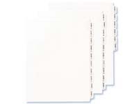 AVERY legal indexing dividers, printed Exhibit A