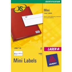 Avery Mini Labels 38.1 X 21.2 65 Labels Per