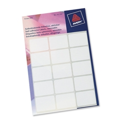 Packets of Labels 12x18mm 210 Labels White