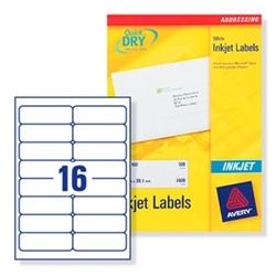 Avery Quick DRY Addressing Labels Inkjet 16 per