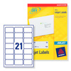 Avery Quick DRY Addressing Labels Inkjet 21 per