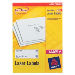 Avery Quickpeel Laser Labels 34 X 64mm 24 Labels