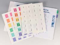 AVERY white printable tabs for hand writing or