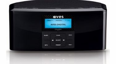AVES OXYGEN Dual Alarm Clock DAB  Radio with Large LCD Display 