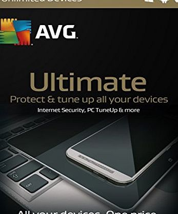 AVG Ultimate 2016 1 Year - Internet Security amp; TuneUp Suite for Unlimited PCs, Tablets amp; phones (PC/Mac/Android)