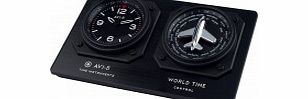AVI-8 Mens AVI-8 GMT Black Clock