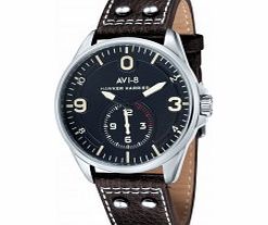 AVI-8 Mens Hawker Harrier II Brown Leather Strap