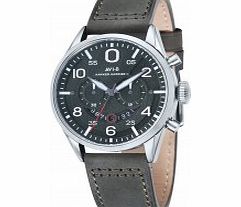 AVI-8 Mens Hawker Harrier II Green Leather Strap