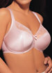 Embroidered minimizer underwire bra