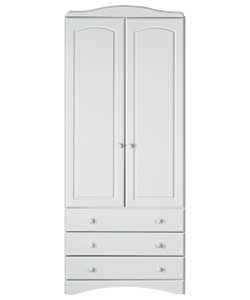 Aviemore 2 Door 3 Drawer Wardrobe - White