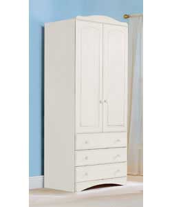 Aviemore 3 Drawer 2 Door Robe - White
