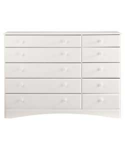 Aviemore 5 plus 5 Drawer Chest - White