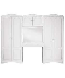 Aviemore Overbed Fitment Wardrobe - White