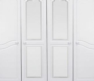 Avignon 4 Door Wardrobe with Centre Mirrors