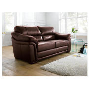 Avignon leather sofa large, chocolate