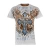 Avitus 2 Lion Cross Bling T-Shirts (White)