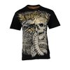 Skull Snake Print T-Shirts (Black)