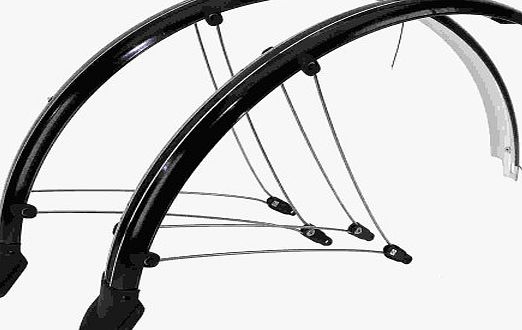26` Mountain Bike Bicycle Full Mudguards Black