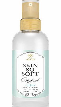 3 x 150ml Bottles of Avon Skin So Soft Original Dry Oil Body Spray with Jojoba & Citronellol - The Alternative To Insect Repellent