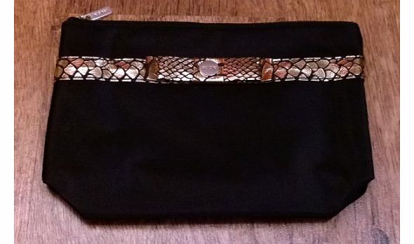 Avon Anew Chic Black amp; Gold Cosmetics Bag