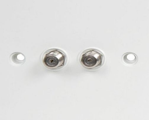 AVSL Dual F Type Socket Faceplate for Sky/SkyHD Satellite Outlets OEM