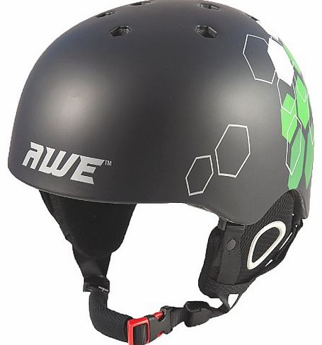 AWE DuelTM Ski/Snowboard/BMX/Freeride In-Mould Helmet CE EN 1077 Standards, TUV Tested