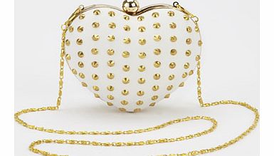 Awear Stud Detail Heart Clutch