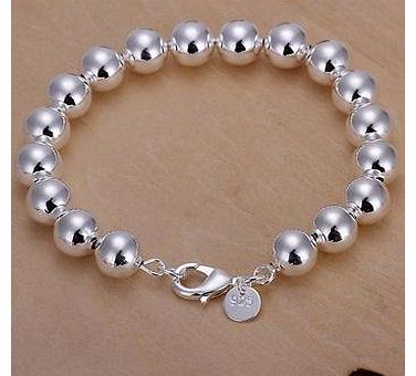 awhao-2008 925 silver plating Plated Bead Bracelet (Silver) (LKNSPCH126-2)