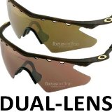 Axcent OAKLEY M Frame D2 Golf Htr Sunglasses - Jet Blk/Gold and G30 Lens Array - 07-358