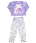 AYKROYD & SONS LTD. Barbie Pegasus Satin/Velour Pyjamas