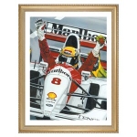 Ayrton Senna `Last Victory` print