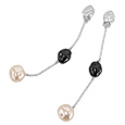 AZ Collection Swarovski Crystal and Pearl Clip-on Earrings