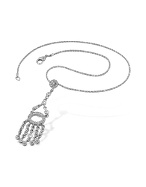 AZ Collection Swarovski Crystal Drop Pendant Necklace