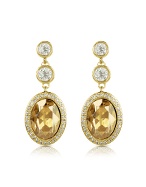 Swarovski Crystal Triple Drop Earrings