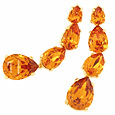 AZ Collection Tangerine Swarovski Crystal Earrings