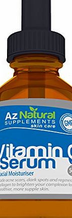 Az Natural Supplements Az Natural Vitamin C Serum, Fights Acne, Scars, Wrinkles and Fine Lines - Brings Out Your Youthful, Radiant and Healthy Skin