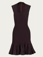 azzedine alaia dresses burgundy