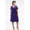 ALEXANDRA GATHERED DRESS PLUSH PURPLE