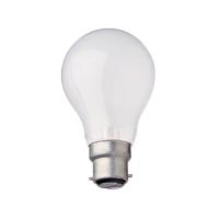 B&Q 40W Bayonet Cap Lightbulb Glass Pearl pack of 4